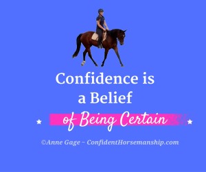 Confidence is belief of being certain.